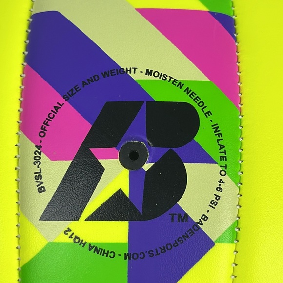Baden Neon Colored Official Volleyball. New. Faux Leather. - Picture 3 of 4